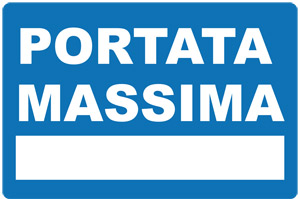 cartello portata massima